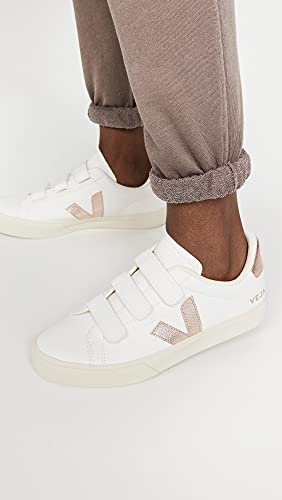 Veja Women's Recife Logo Sneakers, Extra/White/Platine, 4 Medium US3