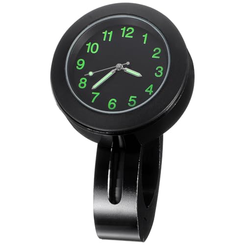 KESYOO Mini Waterproof Digital Motorcycle Handlebar Clock, 7/8' Black Bike Mount Accessory for Riding Safety And Timing