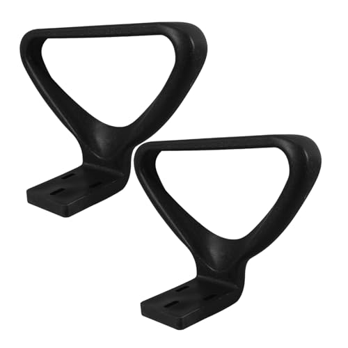 SHINEOFI 2 Piezas Reposabrazos De Silla De Oficina Sillas Reemplazo del Reposabrazos De La Silla De Oficina Piezas De Repuesto De Silla De Oficina Reposabrazos El Plastico Black