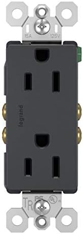 Legrand Radiant 15 Amp Tamper Resistant Decorator Outlet Dark Graphite 1 Pack