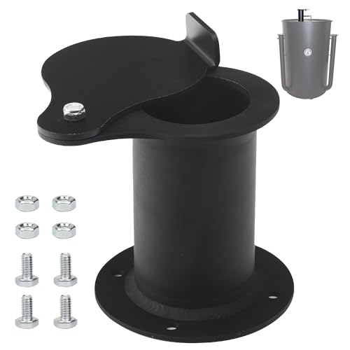 Fennoral 5,1 cm Tropfenflansch-Entlüftungsdämpfer, Schwarz, für UDS 25 Gallonen Ugly Drum Smoker, Holzkohle, Metall, Schwarz Fennoral 5,1 cm Tropfenflansch-Entlüftungsdämpfer, Schwarz, für UDS 25 Gallonen Ugly Drum Smoker, Holzkohle, Metall, Schwarz