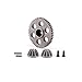 HAIBOXING 1/12th RC Car Spare Parts Sintered Steel Spur Gear & Drive Pinions Apply to 903A(90203)