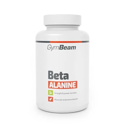GymBeam Beta-Alanin (Kapseln) - 2000 mg pro Portion- Erhöht Carosingehalt, verhindert Milchsäurebildung, ideal für Kraft-, Intensiv- und Ausdauertraining, nicht-essenzielle Aminosäure, 120 tabs