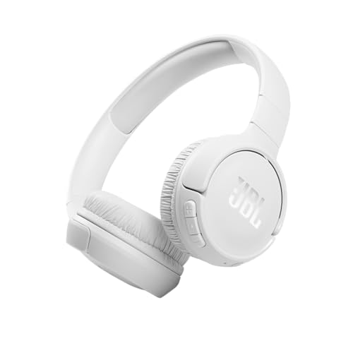 JBL Tune 510BT: Wireless On-Ear Headphones with Purebass Sound – White