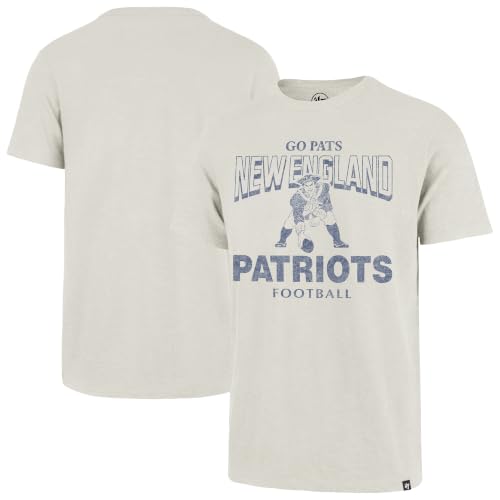 47 Men's Natural New England Patriots Head On Scrum Slub T-Shirt
