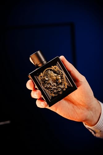Image of Rayhaan Lion Eau De Parfum for Men | Premium Long Lasting Luxury Perfume Spray | Aromatic Spicy Fragrance with Pear, Lavender, Cinnamon & Vanilla Notes | Strong Projection & All-Day Performance | 100m | Fragranced body gel with floral, spicy, woody and musky notes
