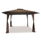 PHI VILLA 13' x 13' Straight Leg Pop-up Canopy Gazebo for Backyard, Party, Event, 169 Sq. Ft of...