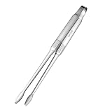 Pinzas de servicio, utensilios de acero inoxidable, antideslizantes y resistentes, pinzas de cocina para comida - para aparador de barbacoa restaurante parrilla de picnic camping recepción