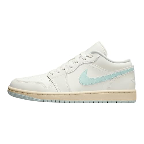 Air Jordan 1 Low Women's Shoes (DC0774-134, Sail/Igloo) Size 8.5