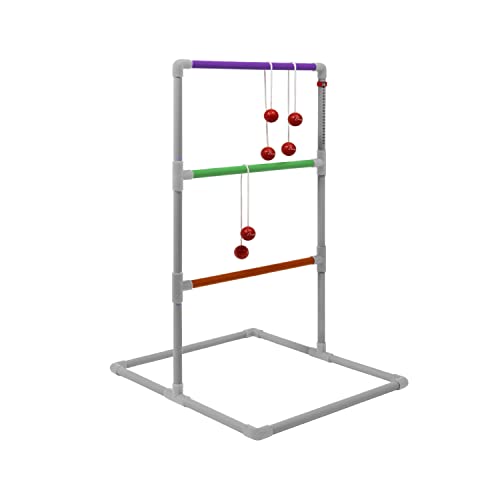 Champion Sports Deluxe Outdoor Ladder Ball Game: Backyard Party, Camping & Beach Games Ladder Golf Set For Adults And Kids With Bolas Balls And Carrying Case #TOP3
