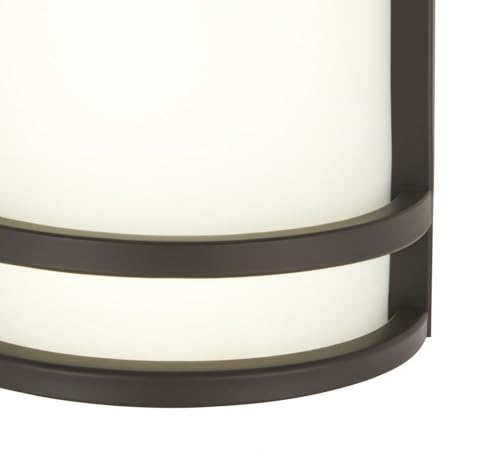 The Great Outdoors 9801-143 Bay View Outdoor Pocket Lantern, 1-Light, 60 Total Watts, 7-in H x 9.5-in W, Oil Rubbed Bronze by THE GREAT OUTDOORS - Image 3