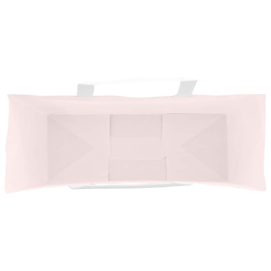 Torby papierowe 50 szt. z różowymi uchwytami 45x17x48 cm na prezenty