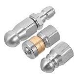 CAXUSD 3 Stück Hochdruckreinigerdüsen Aus Edelstahl Für Haushalt Und Küche Kleine Langlebige Kanalreinigungsdüsen Zur Abwasserbeseitigung Installieren