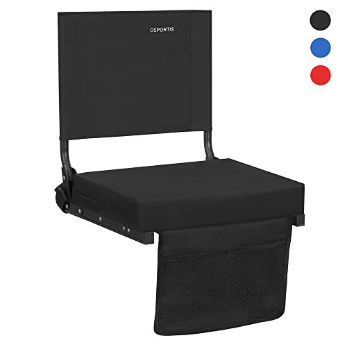 OSPORTIS Stadium Seats for Bleachers with Back Support, Bleacher Seats with Backs