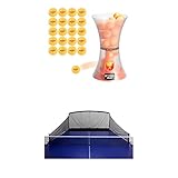 iPong Play Table Tennis Trainer Robot with 20 ABS Training Balls + iPong Carbon Fiber Table Tennis Ball Catch Net