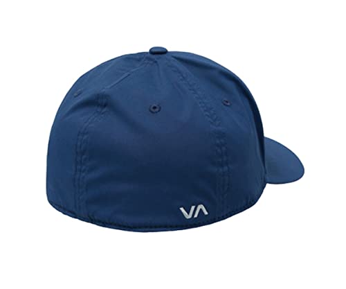 Image of RVCA Men's Flex Fit Hats - Seasons Flexfit (Slate, Large /X-Large)