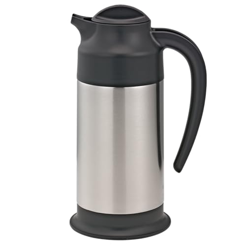 Service Ideas SSN70 Steelvac Creamer Carafe, Stainless Vacuum Insulated, 0.7 Liter (23.6 Ounce), Dishwasher safe, NSF listed, Brushed