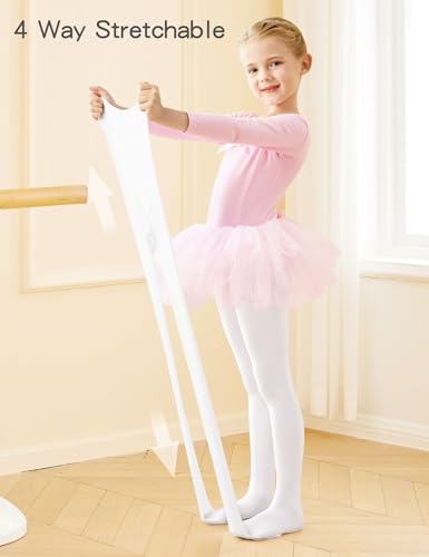 Phoeswan Ballet Tights for Toddler/Little/Big Kid/Women, 60D Ultra Soft Stretchy Dance Tights for Summer Ballet, Gymnastics3