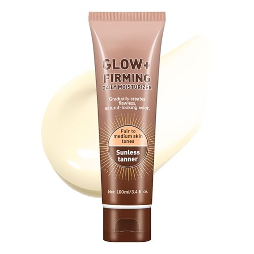 Image of Glow+Firming Self Tanner Body Lotion, Sublime Bronze Leg Makeup, Cover Up Makeup Waterproof No Transfer, Streak-Free Fake Tan, Fair to Medium Skin Tone