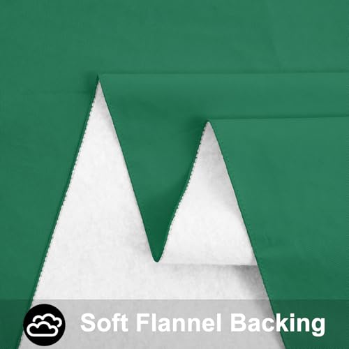 Image of Smiry Rectangle Table Cloth 60x120 Inch, Waterproof Wipeable Vinyl Tablecloths Protector, Oil Spill Proof Plastic Table Cover for Dining, Picnic, Camping, Outdoor, Emerald Green