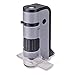 Carson MicroFlip 100x-250x LED and UV Lighted Pocket Microscope with Flip Down Slide Base and Smartphone Digiscoping Clip (MP-250)
