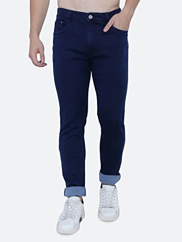 Image of Strechable Denim Regular Fit Mid Waist Light Weight Soft Feel Stretchable Denim Jeans Pant for Men