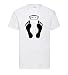 Pieds sur Un/Une Balance Hommes Tee-Shirt - shirt84 - Blanc, XL