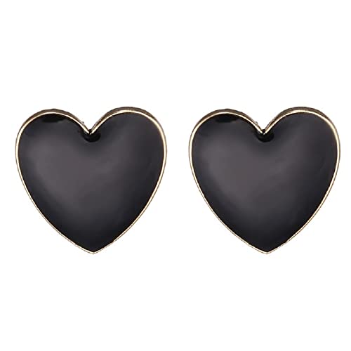 Boucles d'oreilles cœur émail bijou romantique idéal pour un cadeau d'anniversaire