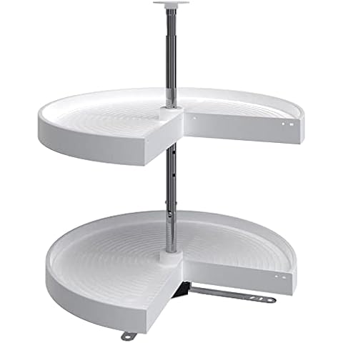 Rev-A-Shelf 24 Inch Polymer Pie Cut 2 Shelf Lazy Susan Cover