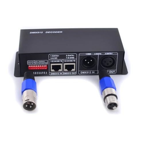 Décodeur contrôleur DMX512 4 canaux 8A pour ruban LED RGB 12V 24V