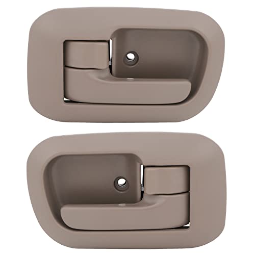 Lujuntec Interior Door Handles Front Driver Passenger Side Replacement For 1998-2003 For Toyota Sienna Beige(2Pcs) #TOP4
