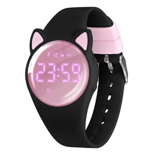 Orologio Digitale con Contapassi Calorie e Distanza senza App Sveglia Cronometro Data Luce-Orologio da polso Ragazza Ragazzo con Cinturino bambino bambina silicone