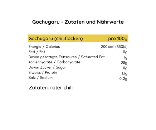 EasyCookAsia Gochugaru | Koreanische Gochugaru Chiliflocken | 100g | Gochugaru Chili Flakes | grob gemahlen – Bild 7