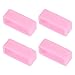 uxcell Watch Band Strap Loops, Rubber Replacement Fastener Rings Silicone Watch Holder Keeper for 20mm Width Watch Band, Pink 4 Pcs