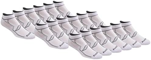 Saucony Mens Multi-pack Bolt Performance Comfort Fit No-show Socks Running Socks (pack of 12)