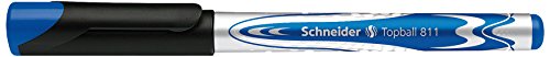 Schneider Schreibgeräte Tintenroller Topball 811, blau, Mine auswechselbar, 1 Stück (1er Pack), 8113