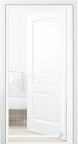 BANTASE Porta A Soffietto 90 Cm X 210 Cm for Balcone, Soggiorno, Camera da Letto, Rete con Cerniera, Tenda Adatta agli Animali(130x220cm)