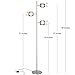 Brightech Tree Floor Lamp for Living Rooms & Offices, Dimmable Standing Lamp for Bedroom Reading, LED Spotlight Floor Lamp, Tall Lamp with Adjustable Panels for Minimal Space Use - Satin Nickel