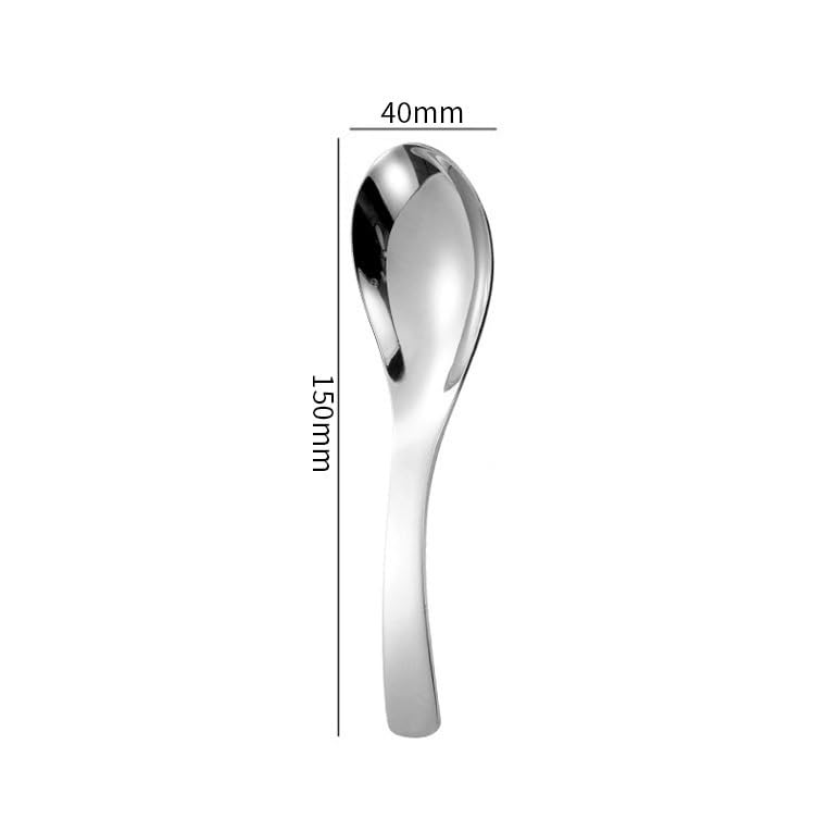 ONUIFIKE Silverware Set, 1/4/6/8 Pieces Stainless Steel Thick Spoon Hotel Dessert Soup Deepening Spoon, Home Cutlery Flatware Set(1 Piece)