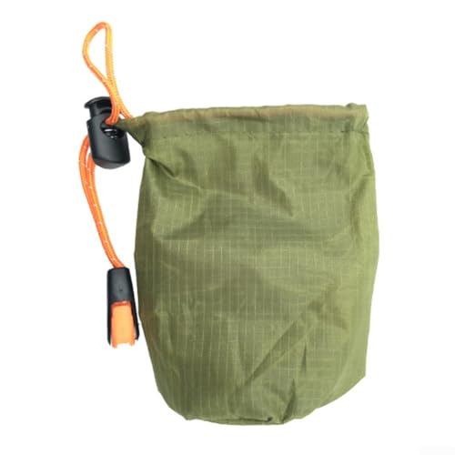 Imprescindible para los campistas, almacenamiento de saco de dormir eficientemente diseñado con silbato (verde)