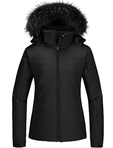 Skieer Women's Winter Jacket Waterproof Mountain Ski Puffer Coat Warm