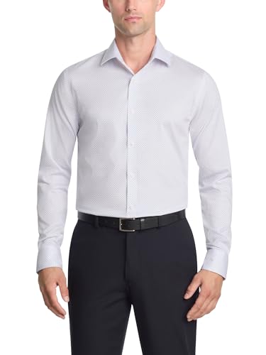 Tommy Hilfiger Men's Dress Shirt Slim Fit Essentials Blue Multi