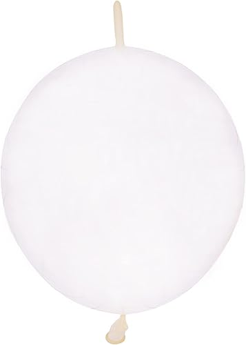 IN-JOOYAA Globo de enlace transparente de 12 pulgadas, 100 globos de enlace rápido para decoración de fiestas