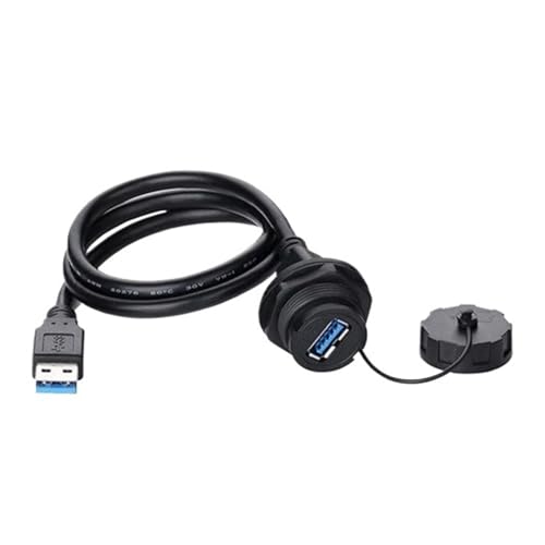 Connecteur femelle USB 3.0 étanche IP67 haut débit avec rallonge intégrée 40 pouces