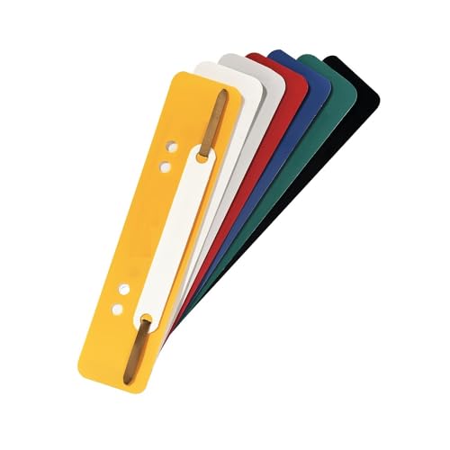 Exacompta - Ref. 426002B - 250 polypropylene slat file holders - White, 250er Pack | Kunststoff-Heftstreifen - Image 2