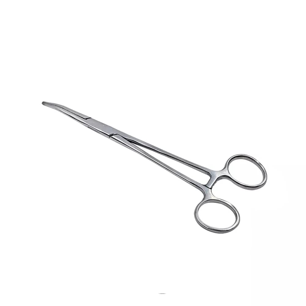 Pinzas hemostáticas curvadas de acero inoxidable 16 cm para anzuelos