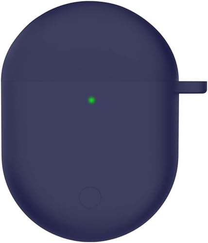 Miniatura 3 de Juego de 2 fundas protectoras de silicona suave compatibles con Xiaomi Redmi Buds 4 auriculares funda protectora con llavero (negro + azul)