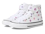 Converse Chuck Taylor All Star All Over Florals Easy-On (Little Kid) Sneaker, White/Light Jellyfish Jitter, 2 US Unisex