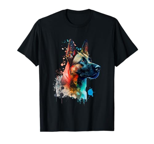 Malinois Belgischer Schäferhund Gassi Gehen Hundebesitzer T-Shirt