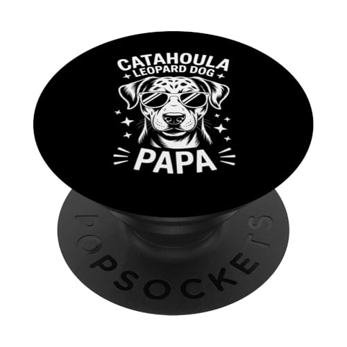 Papá Leopard Dog Catahoula Funny Catahoula Leopard Dog PopSockets PopGrip Adhesivo